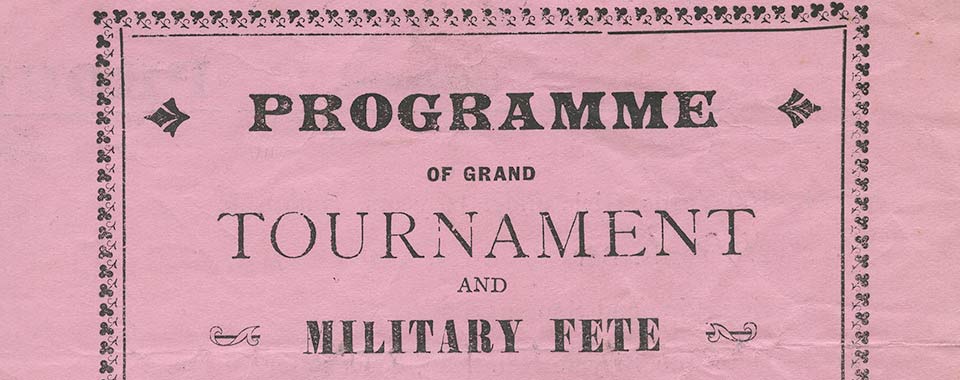 Programme of Grand Tournament and Military Fete, Castlebar, 12 July 1914