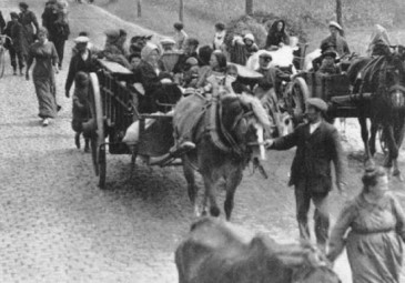 Belgian refugees in 1914