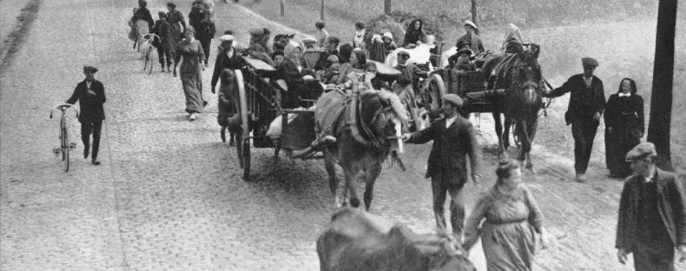 Belgian refugees in 1914