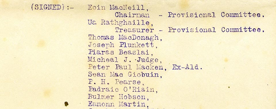 Statement to the Irish Volunteers, 24 September 1914