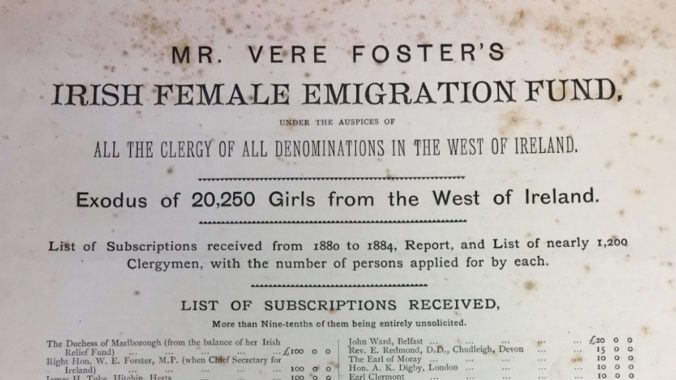 Four letters of Vere Foster to Mr. O’Brien, Ms. 13,552, National Library of Ireland