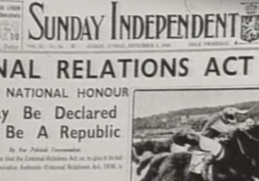 Sunday Independent story claiming that the External Relations Act was to be repealed.
